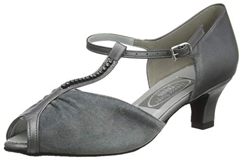 Freed of London Damen Topaz Tanzschuh, Silber, 36 EU Weit von Freed of London