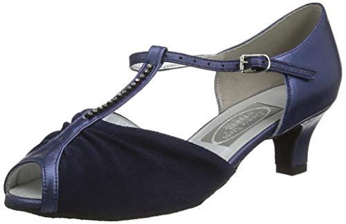 Freed of London Damen Topaz Tanzschuh, Silber, 37.5 EU Weit von Freed of London