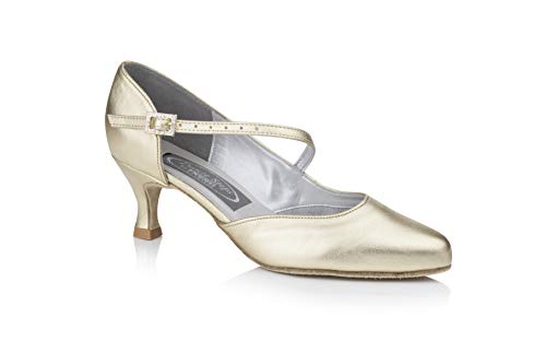 Freed of London Damen Venus Tanzschuh, Gold, 34.5 EU Weit von Freed of London