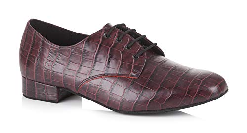 Freed of London Herren Kelly Tanzschuh, Burgundy von Freed of London