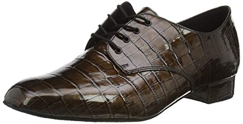 Freed of London Herren Kelly Tanzschuh, Dark Brown, 42.5 EU Weit von Freed of London