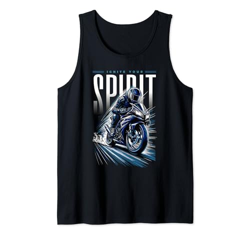 Ignite Your Spirit Fast Motorbike Cool Motorrad Herren Tank Top Ignite Your Spirit Fast Motorbike Cool Motorrad Herren Tank Top von Freedom High-Speed Sportbike Apparel Collection