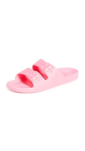 Freedom Moses Damen Moses Two Band Slides, Glow, 9-10 von Freedom Moses