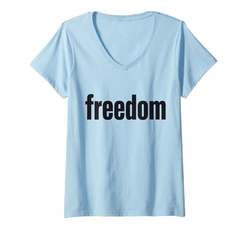 Damen Freiheit T-Shirt mit V-Ausschnitt Damen Freiheit T-Shirt mit V-Ausschnitt von Freedom Tees Apparel Co