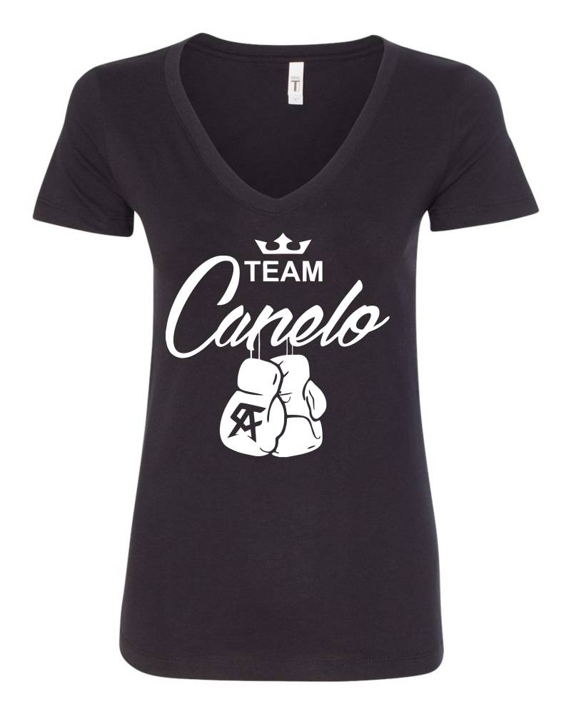 Team Canelo Boxhandschuhe Weiß Logo Damen T-Shirt von FreedomTeesUSA