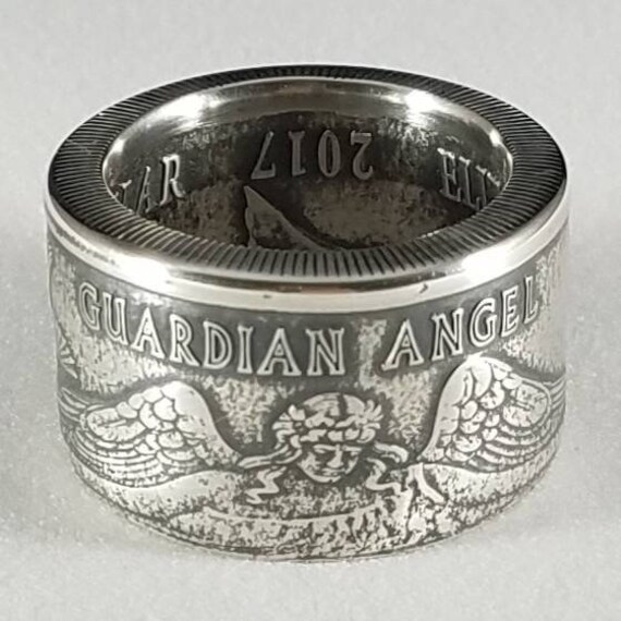 Schutzengel Ringfriedenstauben Ringchristlicher Ringschutzengel Ringbiker Ringstatement Ringungefähr 3 Unzen 999 Feinsilber Schutzengel Ringfriedenstauben Ringchristlicher Ringschutzengel Ringbiker Ringstatement Ringungefähr 3 Unzen 999 Feinsilber von FreedomringsByKarl