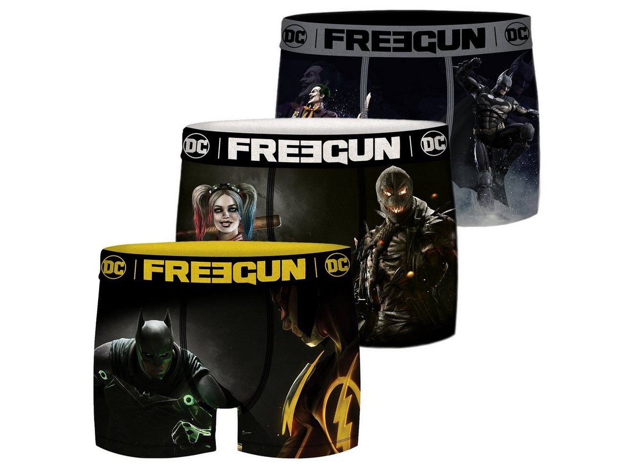 Freegun Boxershorts Freegun Comic Jungen Boxershorts 3er Pack (3-St) mit Stretch von Freegun