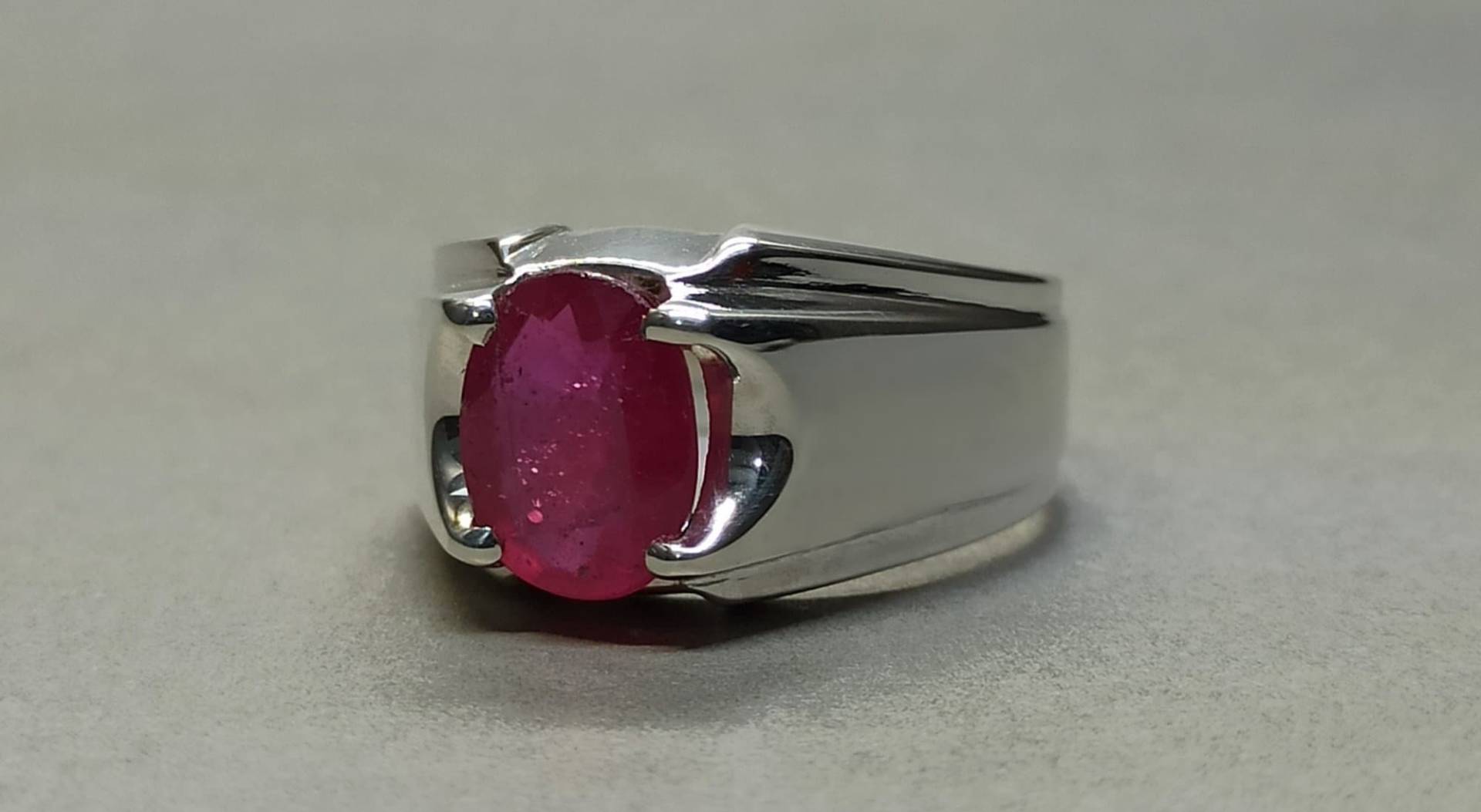 4 Karat Natürlicher Rubin Ring 925 Sterling Silber Handgemacht Männer Tief Roter Juli Birthstone Yaqoot Geburtstagsgeschenk Für Ihn von FreehasCreations