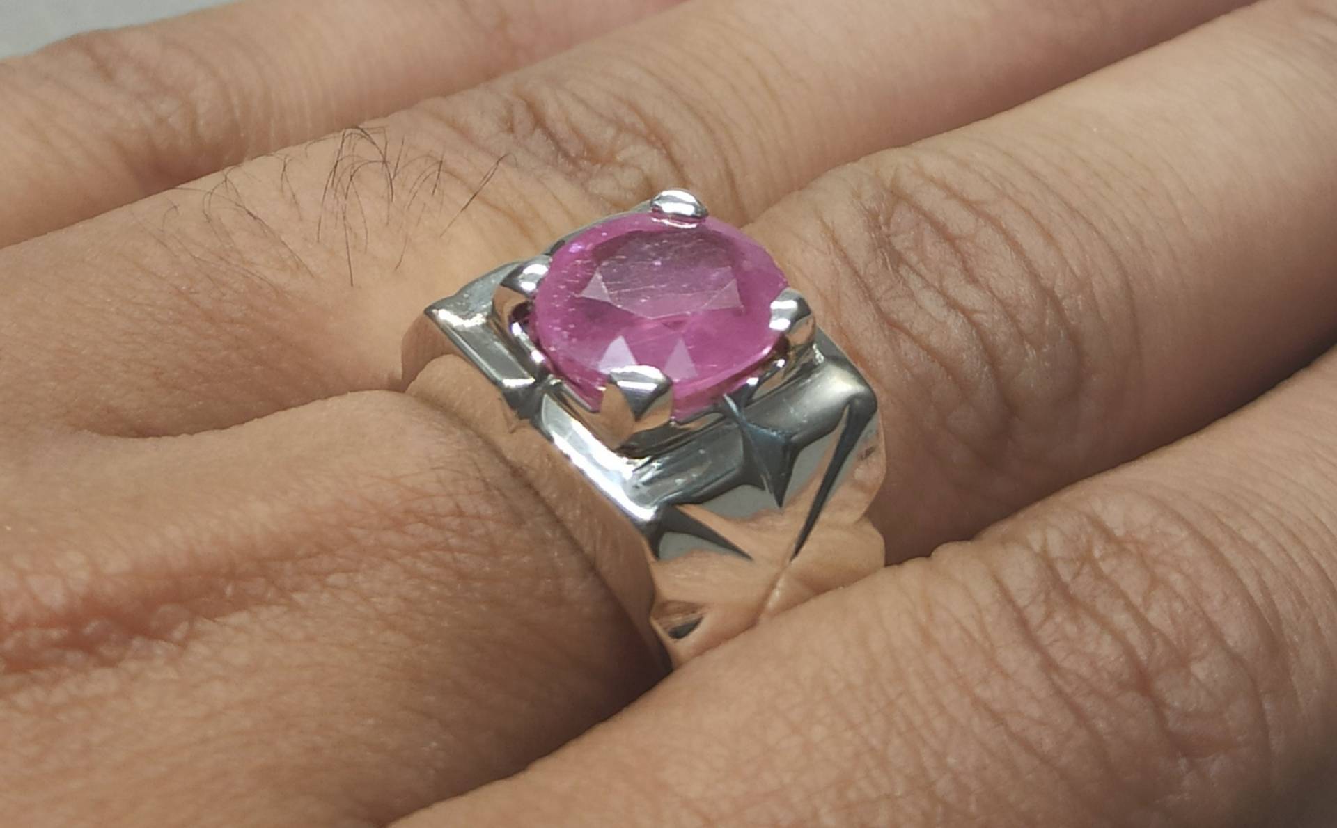 5 Karat Natürlicher Rubin Ring 925 Sterling Silber Handgemacht Männer Tief Roter Juli Birthstone Yaqoot Geburtstagsgeschenk Für Ihn von FreehasCreations