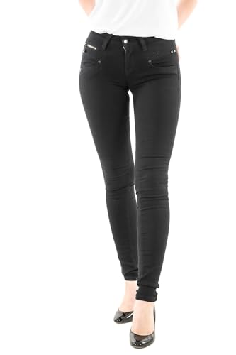 Freeman T. Porter Alexa High Waist Cropped Super Stretch Denim Black Größe S von Freeman T. Porter