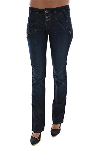 Freeman T. Porter Damen Amelie Sdm Gerades Bein Jeanshose, Blau (Eclipse F0168-32), W27/L32 von Freeman T. Porter