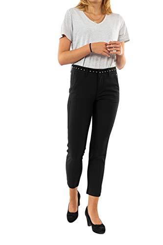 Freeman T. Porter Damen Chinohose Claudia Polyneo schwarz/Silbergrau 32 von Freeman T. Porter