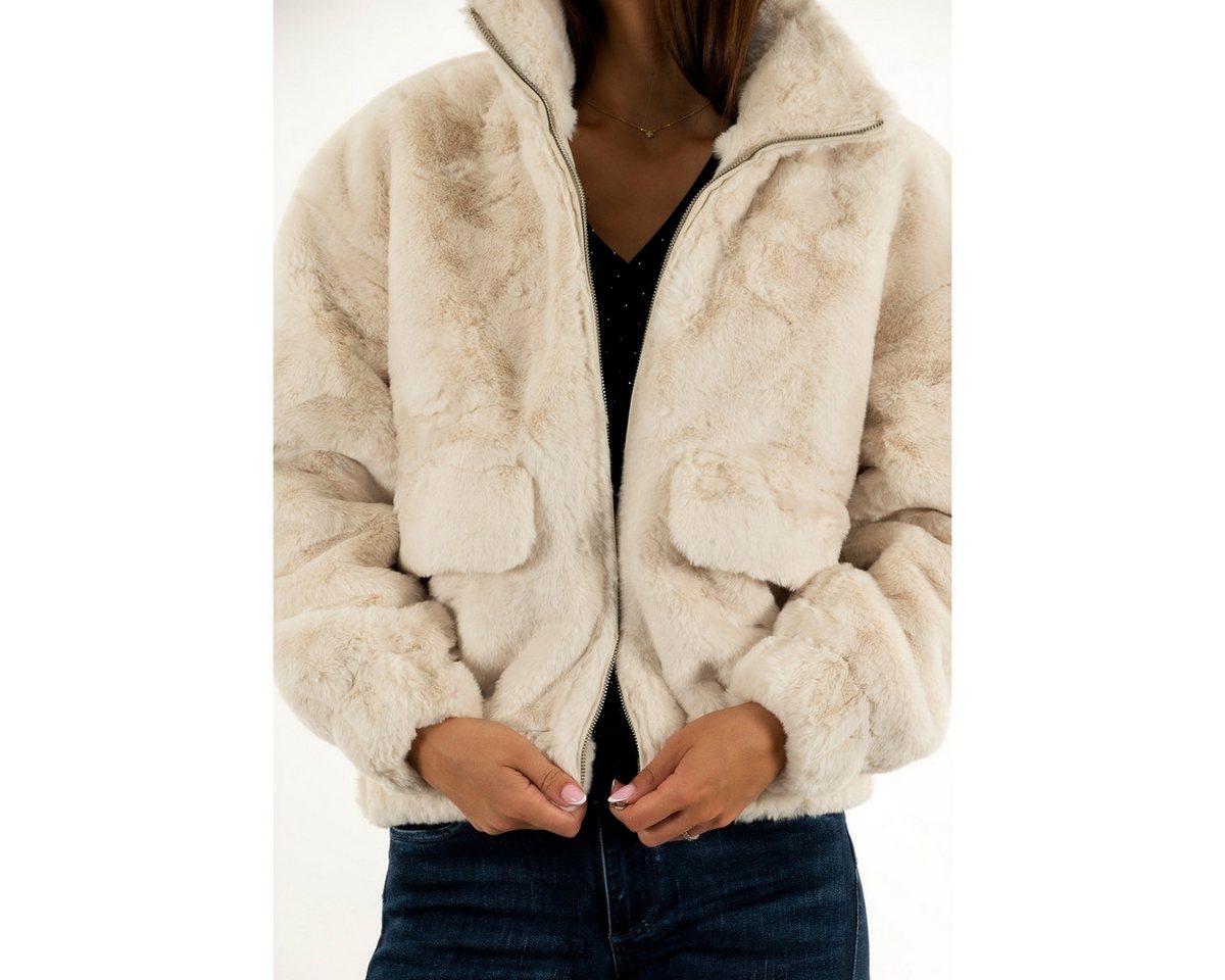 Freeman T. Porter Fellimitatjacke Solly Fur - Teddyjacke - Flauschige Felljacke mit Stehkragen von Freeman T. Porter