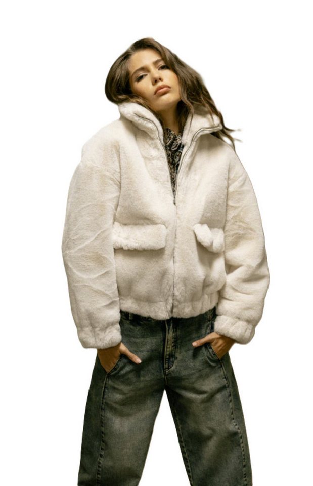 Freeman T. Porter Fellimitatjacke Solly Fur - Teddyjacke - Flauschige Felljacke mit Stehkragen von Freeman T. Porter