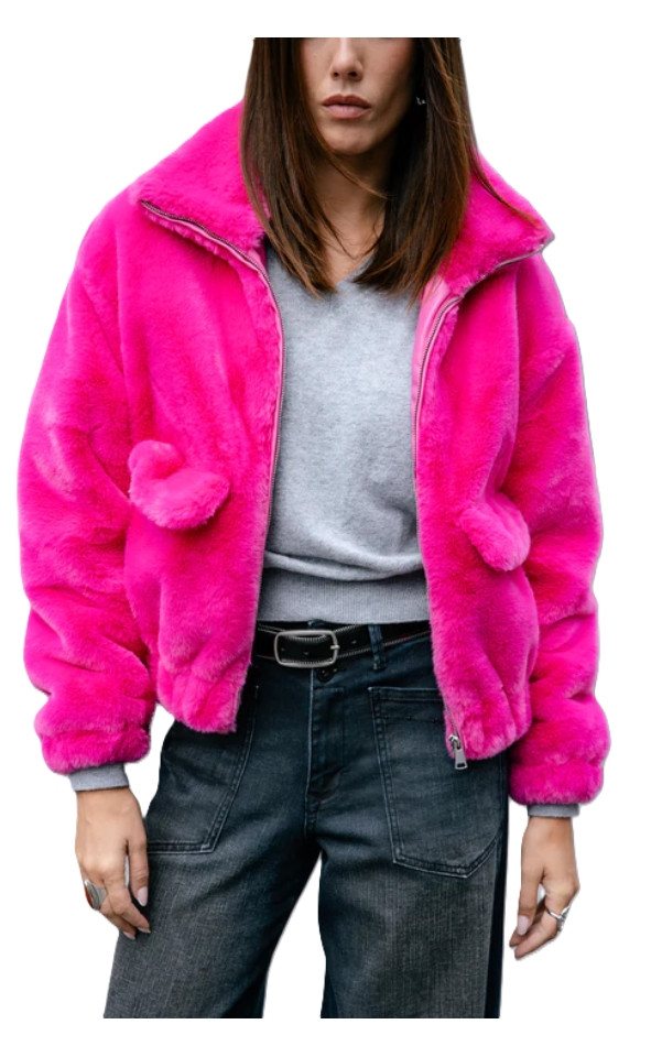 Freeman T. Porter Fellimitatjacke Solly Fur - Teddyjacke - Flauschige Felljacke mit Stehkragen von Freeman T. Porter