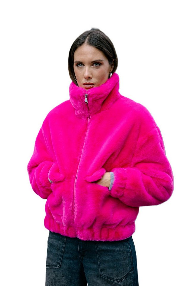 Freeman T. Porter Fellimitatjacke Solly Fur - Teddyjacke - Flauschige Felljacke mit Stehkragen von Freeman T. Porter