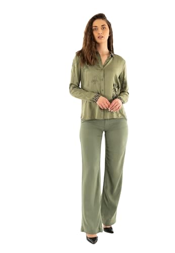Freeman T. Porter Katy Sahara Trip cv12-s f839 Deep Lichen Green Bluse, grün, M von Freeman T. Porter