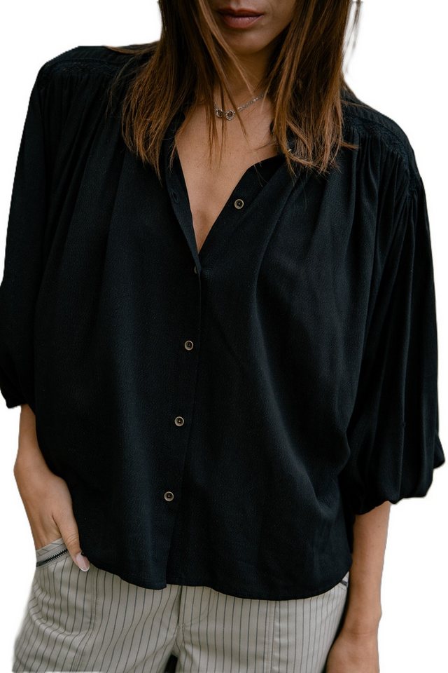 Freeman T. Porter Langarmbluse Belly Magic Sky - Bluse - Damenbluse von Freeman T. Porter