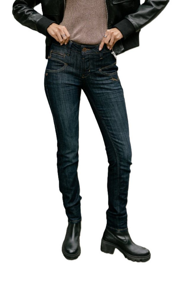 Freeman T. Porter Slim-fit-Jeans Alexa High Waist S-SDM - Slim Fit Jeans mit mittlerer Bundhöhe von Freeman T. Porter