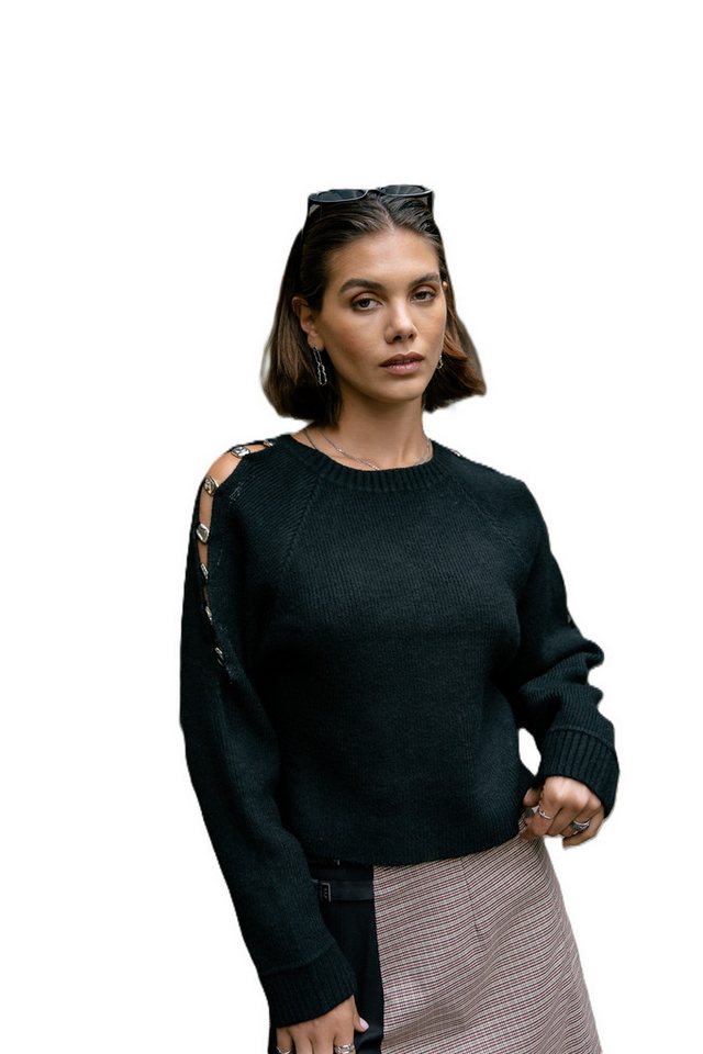 Freeman T. Porter Strickpullover Perline - Pullover mit ausgefallenen Ärmeln von Freeman T. Porter