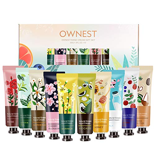 Freeorr Handcreme, Mini Handcremes, 10 Stk Plant Fragrance Handcreme Feuchtigkeitsspendende Handpflegecreme Geschenkset Mit Natürlicher Aloe Und Vitamin E für Frauen und Männer -30ml von FREEORR