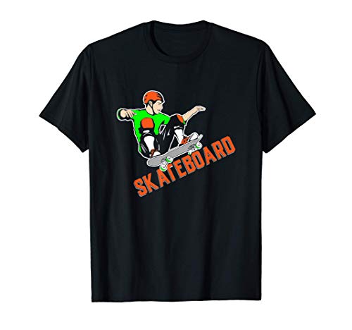 Skateboard T-Shirt Herren Damen Kinder Skateboarder T-Shirt von Freestyle Skateboard Stunt Trick T-Shirt Geschenke