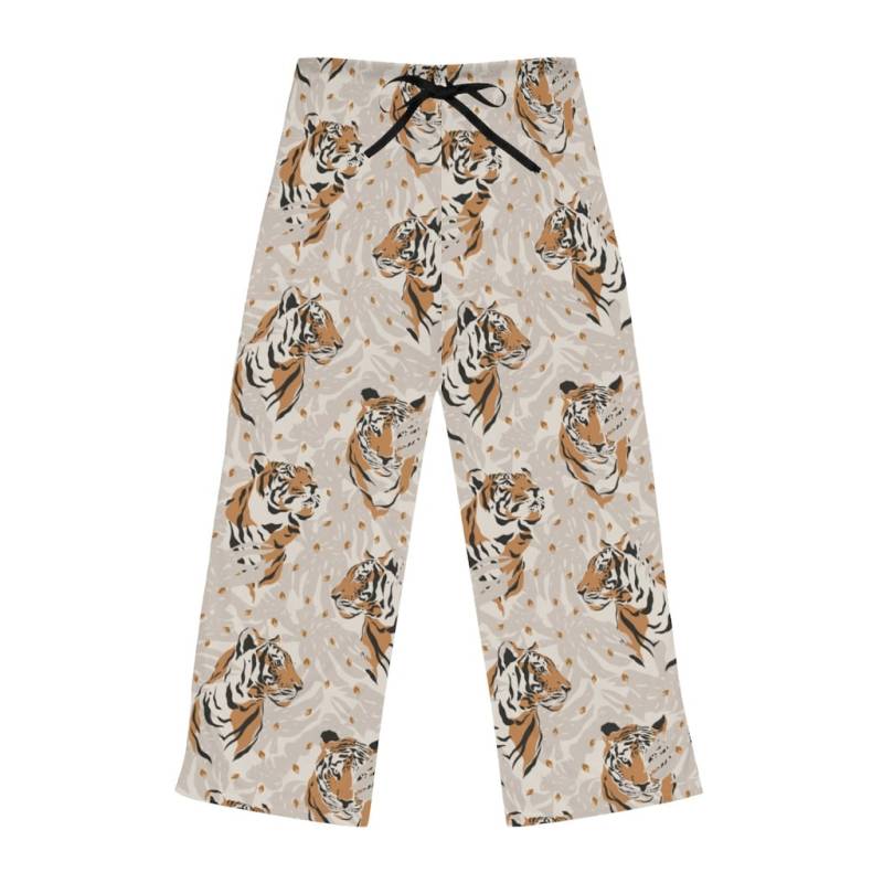 Tiger Pajama Pants | With Jungle Design Relaxed Fit 6 Sizes For Women Stylish Pattern Homewear Fashion Pants von Freestylebox