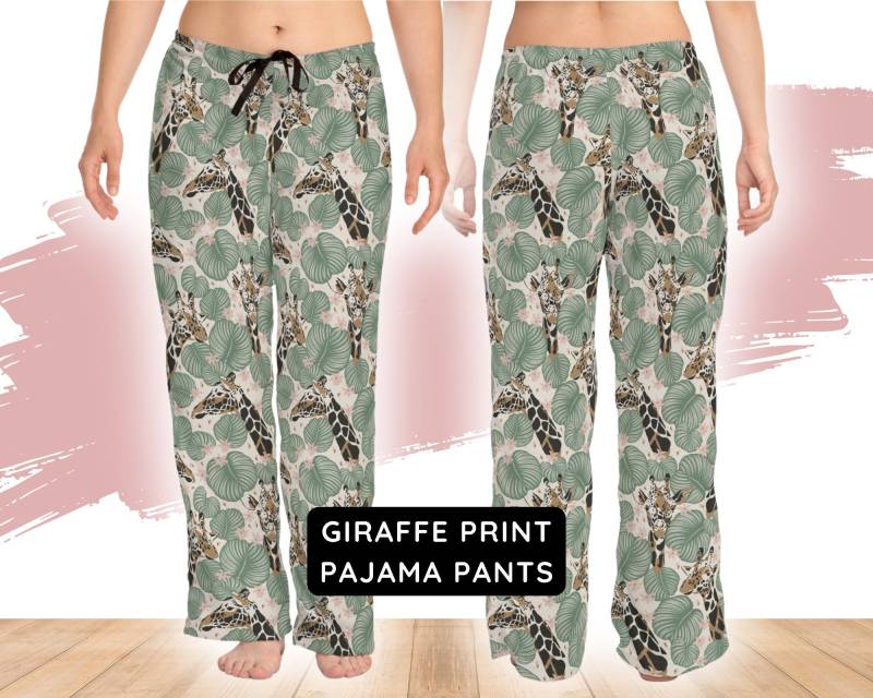 stylish Giraffe Print Pajama Pants - Perfect Loungewear For Home, Beach, Or Leisure Great Gift Her, Comfortable Pants, Safari-Inspired stylish Giraffe Print Pajama Pants - Perfect Loungewear For Home, Beach, Or Leisure Great Gift Her, Comfortable Pants, Safari-Inspired von Freestylebox