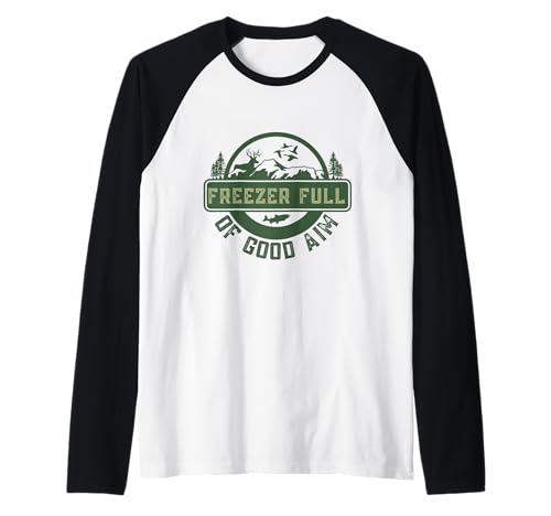 Gefrierschrank voller guter Ziele Jagdsaison Jäger Papa Männer Frauen Raglan Gefrierschrank voller guter Ziele Jagdsaison Jäger Papa Männer Frauen Raglan von Freezer Full of Good Aim