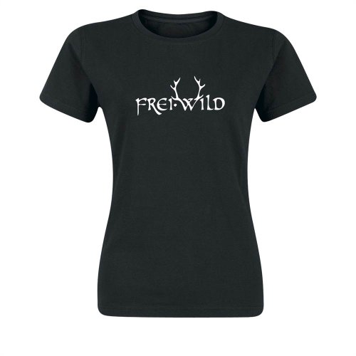 Frei.Wild - Geweih Girlie Shirt, schwarz, Grösse M von Frei.Wild Girls