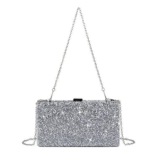 Freiesoldaten Damen Funkeln Abend Handtasche Zwei Seiten Funkelnd Kupplung Tasche zum Hochzeit Abschlussball Cocktail Party von Freiesoldaten