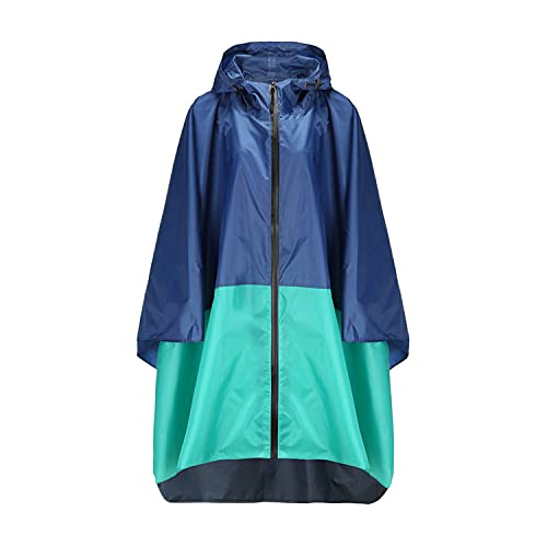 Freiesoldaten Damen Wasserdicht Regenponcho Stilvoll Wiederverwendbar Leicht Draussen Regenmäntel Regenjacke mit Haube von Freiesoldaten