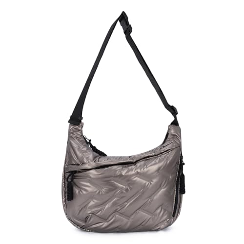 Freiesoldaten Sling Halbmond Tasche für Frauen Gesteppt Gepolstert Crossbody Tasche Mehrfachtaschen Trendy Geldbörse Knödel Tasche von Freiesoldaten