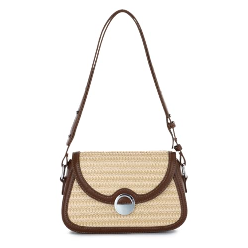 Freiesoldaten Sommer Strand Stroh Tasche für Frauen gewebt Umhängetasche Trendy Urlaub Handtaschen 2025 von Freiesoldaten