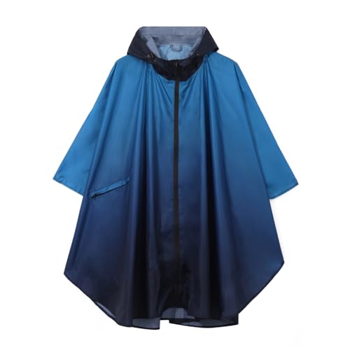 Freiesoldaten Wasserdicht Regen Poncho für Frauen Leichtgewicht Gradiant Regenmantel mit Kapuze Wiederverwendbar Außenbereich Regencape von Freiesoldaten
