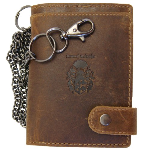 Baron of MALTZAHN Geldbörse Kettenbörse Bikerbörse BLOOMBERG aus braunem Leder Baron of MALTZAHN Geldbörse Kettenbörse Bikerbörse BLOOMBERG aus braunem Leder von Baron of Maltzahn