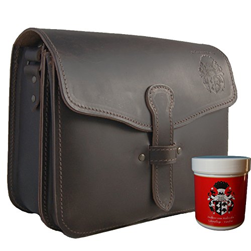 Freiherr von Maltzahn Schultertasche ZUSE 1, 28 cm, braun, Bio-Leder, Made in Germany + Lederpflege Freiherr von Maltzahn Schultertasche ZUSE 1, 28 cm, braun, Bio-Leder, Made in Germany + Lederpflege von Baron of Maltzahn
