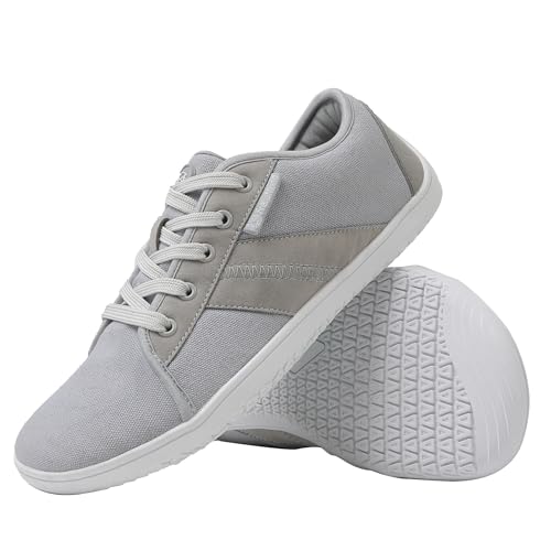 Freiluftkind® Baker (Größe 41 Grau) – gesunde Barfußschuhe Sneaker – Sneaker Barfußschuh für den Alltag – Entlasten Füße, Gelenke & Körper – Barfußschuhe für Damen und Herren von Freiluftkind