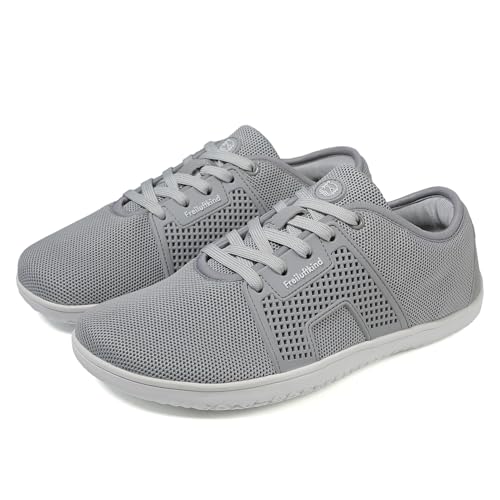 Freiluftkind® Hokkaido (Größe 36 Grau) – gesunde Barfußschuhe Sneaker – Sneaker Barfußschuh für den Alltag – Entlasten Füße, Gelenke & Körper – Barfußschuhe für Damen und Herren von Freiluftkind