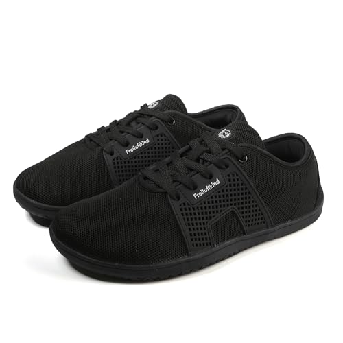 Freiluftkind® Hokkaido (Größe 37 Schwarz) – gesunde Barfußschuhe Sneaker – Sneaker Barfußschuh für den Alltag – Entlasten Füße, Gelenke & Körper – Barfußschuhe für Damen und Herren von Freiluftkind
