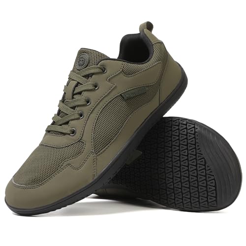 Freiluftkind Das Original Everest Barfußschuhe (Khaki/Größe 47 EU) – Der perfekte Barfußschuh für Dein Abenteuer – Barfuß Sneaker Damen & Herren von Freiluftkind