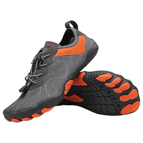 Freiluftkind Das Original – Kokoda rutschfeste Barfußschuhe (Dunkelgrau/Größe EU 49) – Der perfekte Barfußschuh für Dein Abenteuer – Barfusslaufschuhe Barfuss Schuhe Barefoot Shoes von Freiluftkind