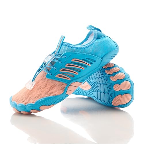 Freiluftkind Das Original – Tokai rutschfeste Barfußschuhe (Hellblau/Größe EU 45) – Tokai der perfekte Barfußschuh für Dein Abenteuer – Barfusslaufschuhe Barfuss Schuhe Barefoot Shoes von Freiluftkind