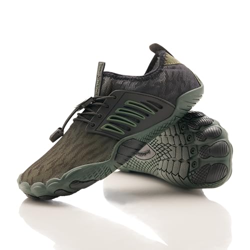 Freiluftkind Das Original – Tokai rutschfeste Barfußschuhe (Khaki/Größe EU 41) – Tokai der perfekte Barfußschuh für Dein Abenteuer – Barfusslaufschuhe Barfuss Schuhe Barefoot Shoes von Freiluftkind