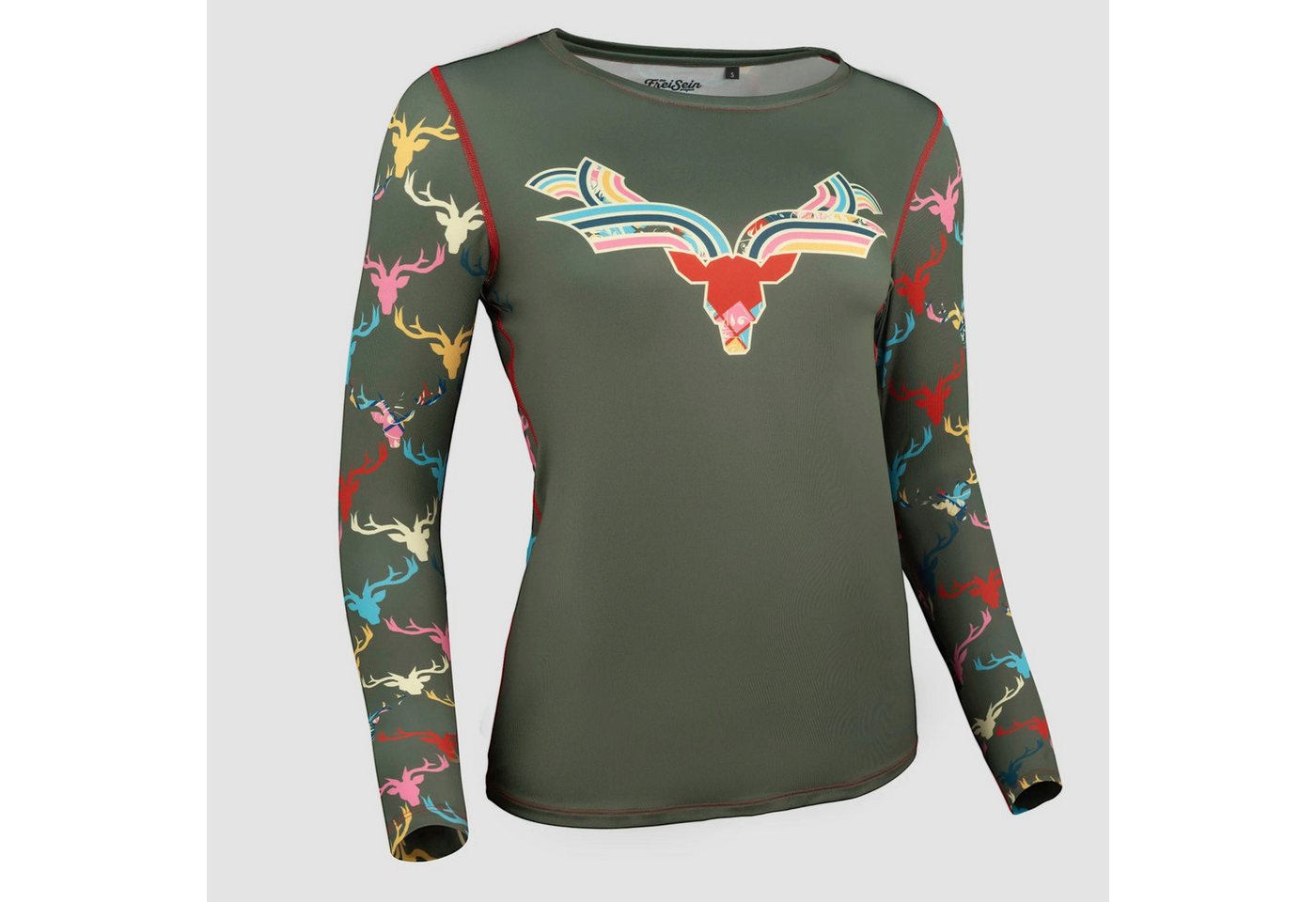 Freisein Project Funktionsshirt BrightAntlers Blue Sign zertifizierter Produktionsstandort Freisein Project Funktionsshirt BrightAntlers Blue Sign zertifizierter Produktionsstandort von Freisein Project