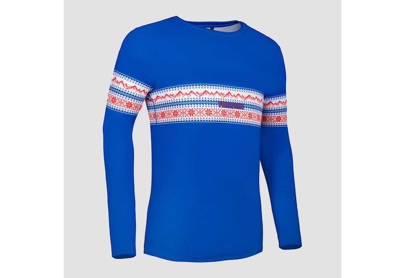 Freisein Project Funktionsshirt NorwegianPeak Stilisierter Skifahrer von Freisein Project