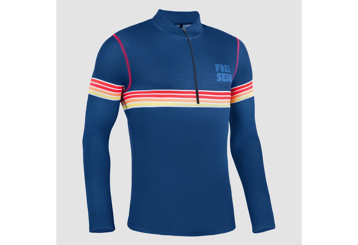 Freisein Project Funktionsshirt StripeLess Angeraute Innenseite für extra Wärme von Freisein Project