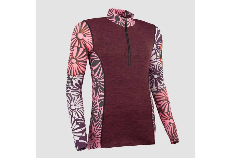 Freisein Project Funktionsshirt TwistedBubbles Merino-Mix mit Blütenmuster von Freisein Project