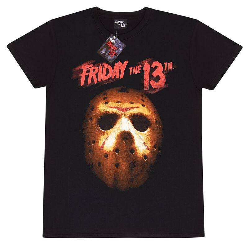 Freitag der 13. Mask T-Shirt schwarz in XXL von Freitag der 13.