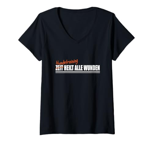 Damen HUNDETRAINING HUNDETRAINER T-Shirt mit V-Ausschnitt Damen HUNDETRAINING HUNDETRAINER T-Shirt mit V-Ausschnitt von Freizeit und Hobby Zubehör Geschenke Shirts